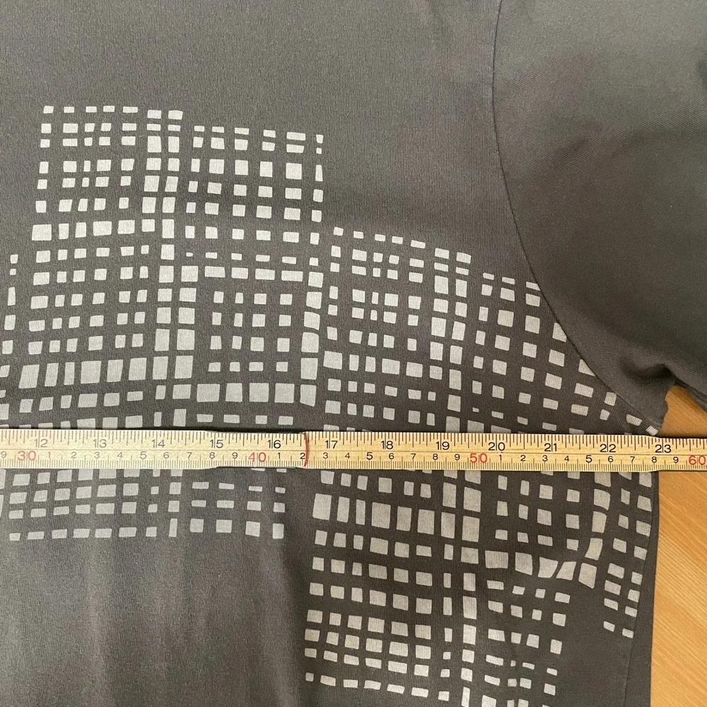 Uniqlo‎ UT George Sowden Graphic T-Shirt Mens XL Gray 80s Geometric Grid 418110